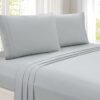 4-Piece Microfiber Sheet Set (Gray, Queen)