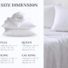 100% French Linen Sheet Set – Queen Size, 4-Piece (White)