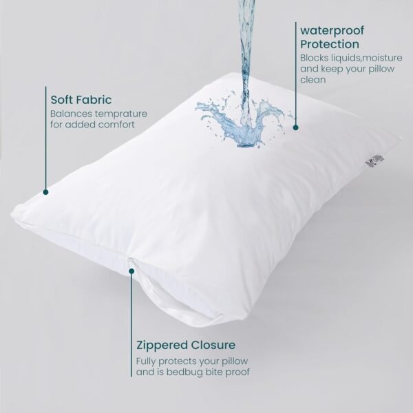 Waterproof Pillow Protectors with Zipper