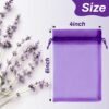 Lavender Organza Sachet Bags – 50-Pack