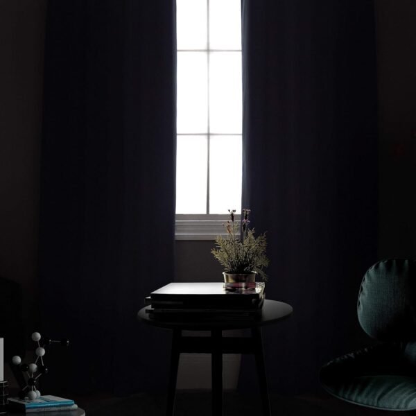 Navy Blue Blackout Curtains - 84" (2 Panels)