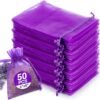 Lavender Organza Sachet Bags – 50-Pack