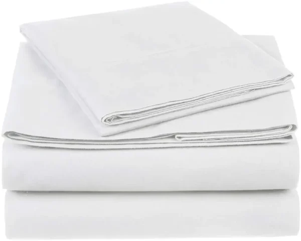 Single Bed Hospital Sheets - White Solid Set